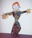 recycled tie scarecrow craft halloween